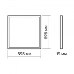 LED панель TITANUM 40W 6500K 220V PRISMATIC - Зображення 4