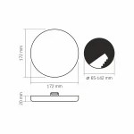 LED світильник безрамковий круглий VIDEX VLE-DLFR-244 24W 4000K 220V - Зображення 4