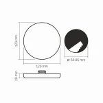 LED світильник безрамковий круглий VIDEX VLE-DLFR-154 15W 4000K 220V - Зображення 4