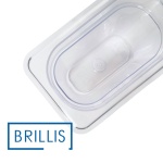 Гастроємність BRILLIS із полікарбонату GN 1/9-150 мм, прозора - Зображення 4