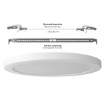 LED світильник круглий VIDEX DL6R 24W 3000K-4000K-6500K White - Зображення 5