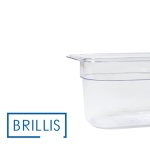 Гастроємність BRILLIS із полікарбонату GN 1/9-100 мм, прозора - Зображення 3