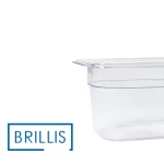 Гастроємність BRILLIS із полікарбонату GN 1/9-100 мм, прозора - Зображення 3