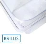 Гастроємність BRILLIS із полікарбонату GN 1/2-200 мм, прозора - Зображення 2