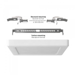 LED світильник квадратний VIDEX DL6S 12W 3000K-4000K-6500K White - Зображення 4