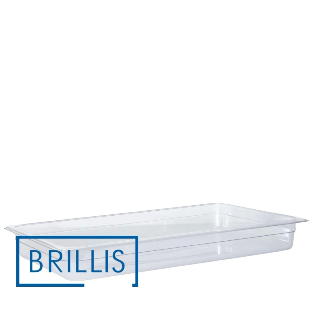 631875c5efbcbd3e1734d78c9bb04b8b.jpg Гастроємність BRILLIS із полікарбонату GN 1/1-65 мм, прозора - Зображення 1