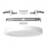 LED світильник круглий VIDEX DL6R 12W 3000K-4000K-6500K White - Зображення 5