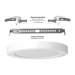 LED світильник круглий VIDEX DL6R 12W 3000K-4000K-6500K White - Зображення 5
