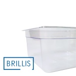 Гастроємність BRILLIS із полікарбонату GN 1/2-150 мм, прозора - Зображення 3