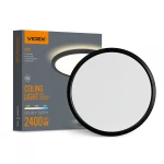 LED світильник з декоративною підсвіткою VIDEX DL5R 22W 3000K-4000K-5000K Black