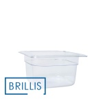 Гастроємність BRILLIS із полікарбонату GN 1/6-100 мм, прозора
