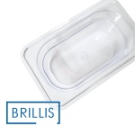 Гастроємність BRILLIS із полікарбонату GN 1/9-65 мм, прозора - Зображення 4