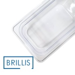 Гастроємність BRILLIS із полікарбонату GN 1/4-100 мм, прозора - Зображення 4