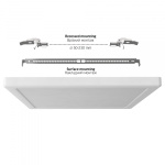 LED світильник квадратний VIDEX DL6S 24W 3000K-4000K-6500K White - Зображення 5