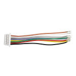 Кабель силіконовий Micro JST-SH F 8 pin - контакти JST-SH 8 pin (50 мм)