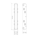 Короткий прямий конектор ArderoLD3001 чорний - Зображення 2