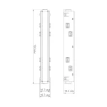 Короткий прямий конектор ArderoLD3001 чорний - Зображення 2
