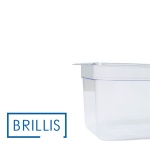 Гастроємність BRILLIS із полікарбонату GN 1/3-150 мм, прозора - Зображення 3