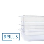 Гастроємність BRILLIS із полікарбонату GN 1/4-100 мм, прозора - Зображення 7