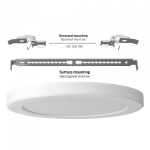 LED світильник круглий VIDEX DL6R 18W 3000K-4000K-6500K White - Зображення 5