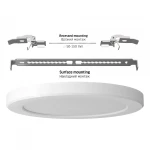 LED світильник круглий VIDEX DL6R 18W 3000K-4000K-6500K White - Зображення 5