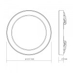 LED світильник круглий VIDEX DL6R 18W 3000K-4000K-6500K White - Зображення 6