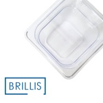 Гастроємність BRILLIS із полікарбонату GN 1/6-150 мм, прозора - Зображення 4