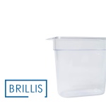 Гастроємність BRILLIS із полікарбонату GN 1/9-150 мм, прозора - Зображення 3