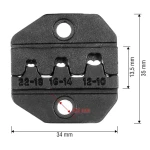 Матриця обтиску плоских неізольованих роз'ємів (автоклем) Pro'sKit 1PK-3003D2 для Pro'sKit 6PK-301E, Pro'sKit 6PK-230C, CP-3006FD2, CP-3006FD36, ... - Зображення 2