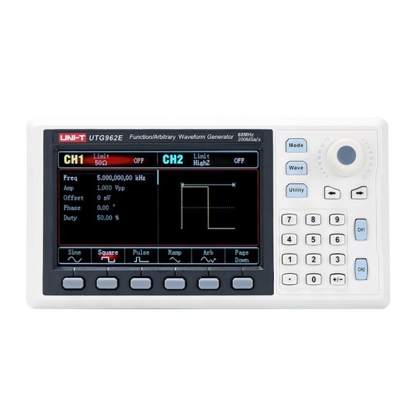 Генератор сигналів UNI-T UTG962E, двоканальний, 60 МГц