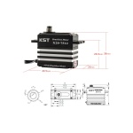 Сервопривід 70г KST X20-7512 82кг/0.11сек/8.4В цифровий IP65 - Зображення 5