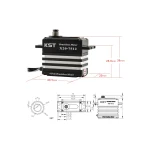 Сервопривід 70г KST X20-7512 82кг/0.11сек/8.4В цифровий IP65 - Зображення 5