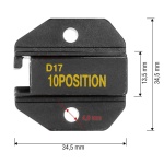 Матриця для кримпера Pro'sKit 1PK-3003D17 - Зображення 2