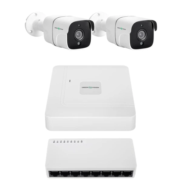 Комплект відеоспостереження на 2 камери GV-IP-K-W97/2 4MP