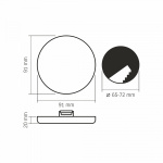 LED світильник безрамковий круглий VIDEX VLE-DLFR-094 9W 4000K 220V - Зображення 4