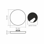 LED світильник безрамковий круглий VIDEX VLE-DLFR-094 9W 4000K 220V - Зображення 4
