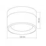 LED світильник IP65 круглий VIDEX BHD01 9W 2800-4000-6000K White - Зображення 7