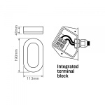 LED світильник ART IP65 овальний VIDEX VLE-BHFO-115 11W 5000K 220V - Зображення 5