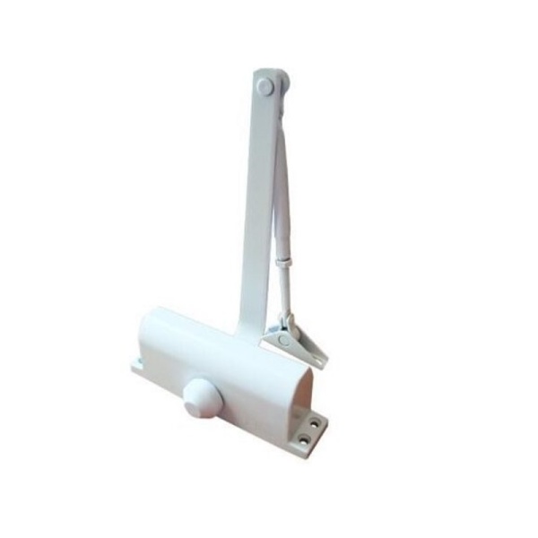 Дотягувач для вхідних дверей RZ B4W/1500 RAL 9016, 65-80 кг, білий