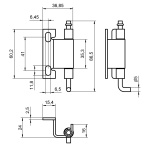 Петля внутрішня для шафи RZ 446-V1, на метал. двері - Зображення 2