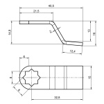 Ригелі для замків на поштові скриньки RZ C0.0445, h=4 мм - Зображення 4