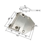 Петлі для фургонів з нержавіючої сталі RZ H114100.SS.4, 109х70 мм - Зображення 2
