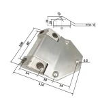 Петлі для фургонів з нержавіючої сталі RZ H114100.SS.4, 109х70 мм - Зображення 2