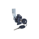 Замок з ручкою-кнобом RZ L181K.A.10-00945, Zn сплав, вст. один ключ, h=9 мм,  L=45 мм, 2 ключі, IP65