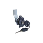 Замок з ручкою-кнобом RZ L181K.A.10-00945, Zn сплав, вст. один ключ, h=9 мм,  L=45 мм, 2 ключі, IP65