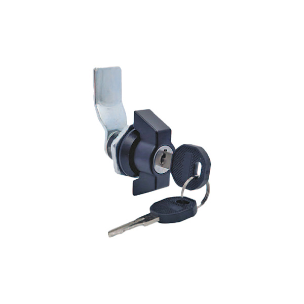Замок з ручкою-кнобом RZ L181K.A.10-00945, Zn сплав, вст. один ключ, h=9 мм,  L=45 мм, 2 ключі, IP65