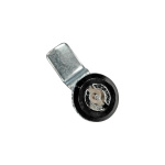Замок поліамідний RZ L1821.A.1-1084590, корпус поліамід, вст. метелик 5 мм, h=8 мм, вигин 90°, L=46 мм, зовніш. стоп - Зображення 2