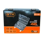 GTM Набір інструменту 46од. 1/4" 4-14мм пластик. кейс