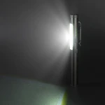 Ліхтарик світлодіодний алюмінієвий (COB+LED) з УФ, лазером та магнітом Pen Light PROTESTER PRO-FL0305S - Зображення 8