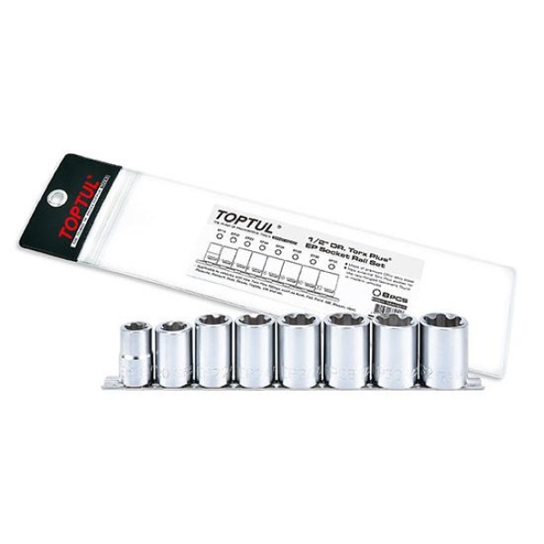 Набір головок Torx Plus EP 1/2" EP18-EP32 8од. TOPTUL GAAG0810